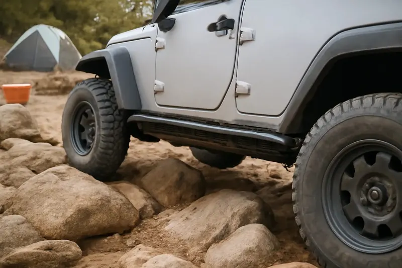 Photorealistic supporting editorial photo illustrating rock slider concepts explained